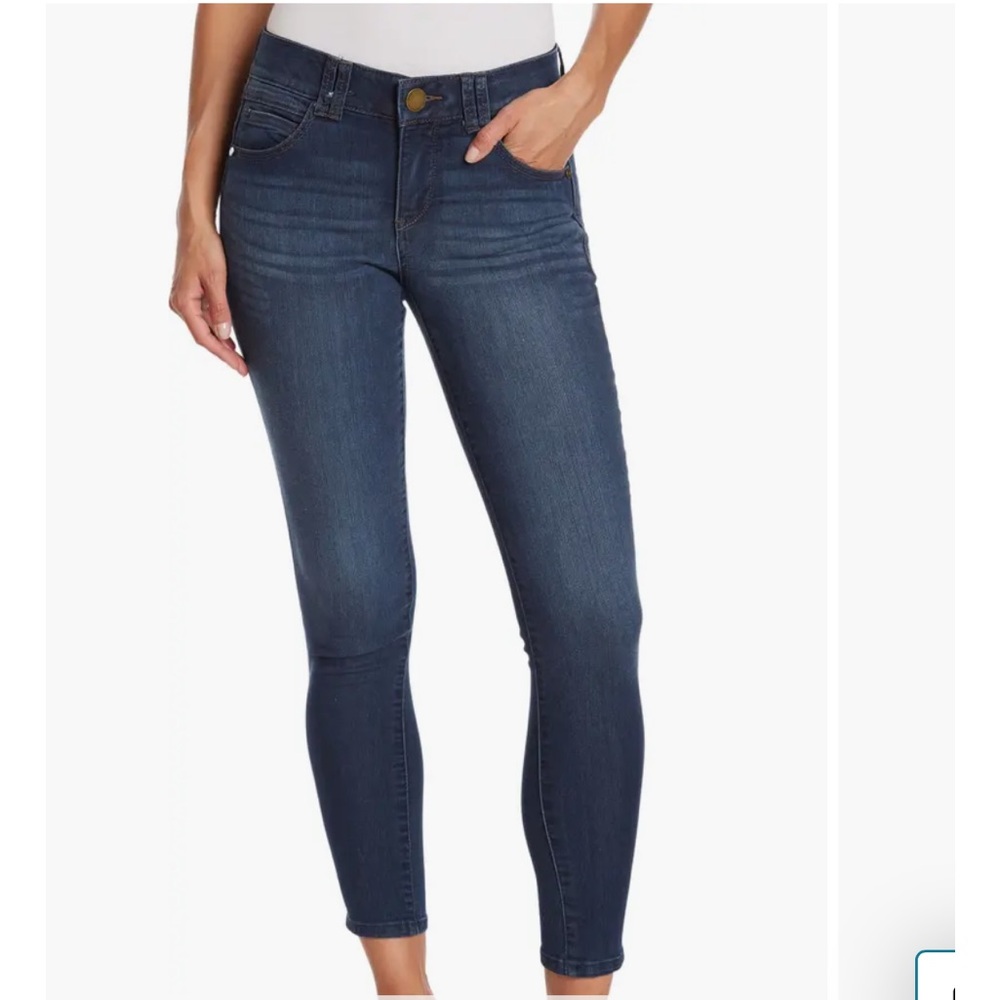 Democracy Ab Technology Crop Ankle‎ Skinny Jeans 4 Blue New With Tags